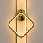 Aurora Geometric LED Wall Light – Gold Finish