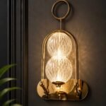 Luxury Golden Crystal Globe Wall Light