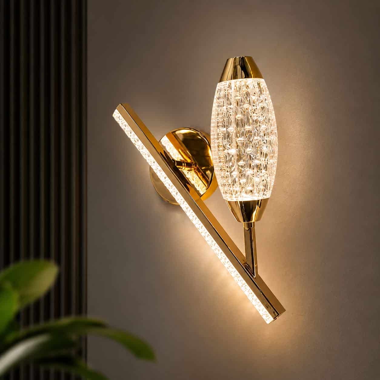 23.jpg Modern Crystal Linear LED Wall Light – Gold Finish - Image 1