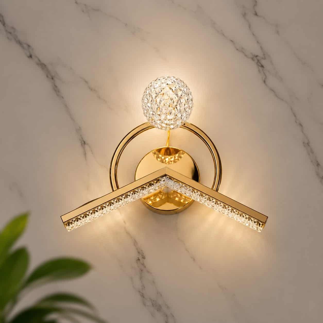 24.jpg Luxury Crystal Ring LED Wall Light – Gold Finish - Image 1