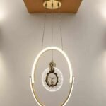 Modern Crystal Deer Pendant Chandelier – Gold Finish LED Hanging Light