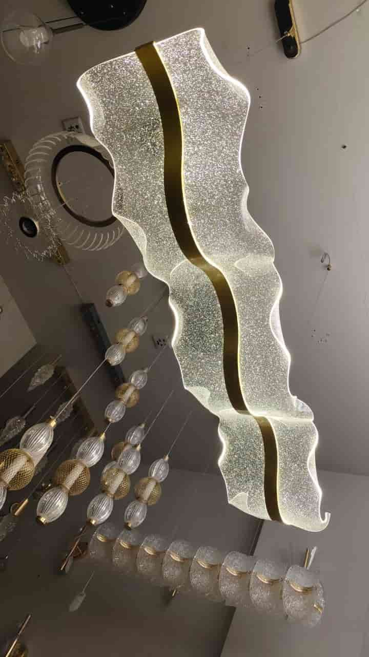 53.jpg Luxury Wave Crystal LED Dining Chandelier – Gold Finish - Image 1