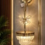 Luxury Crystal Flower Wall Light